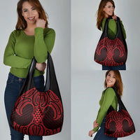 Whero Maori Ta Moko Poutama Art Grocery Bag