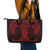 Whero Maori Ta Moko Poutama Art Leather Tote Bag