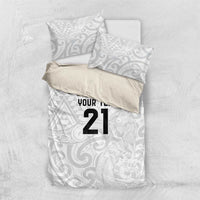New Zealand Rangatira Custom Bedding Set All White Niho Taniwha Maori Tribal LT9 US Twin 172cm x 218cm White - Polynesian Pride