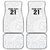 New Zealand Rangatira Custom Car Mats All White Niho Taniwha Maori Tribal