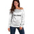 New Zealand Rangatira Custom Off Shoulder Sweater All White Niho Taniwha Maori Tribal