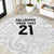New Zealand Rangatira Custom Round Carpet All White Niho Taniwha Maori Tribal