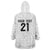 New Zealand Rangatira Custom Wearable Blanket Hoodie All White Niho Taniwha Maori Tribal