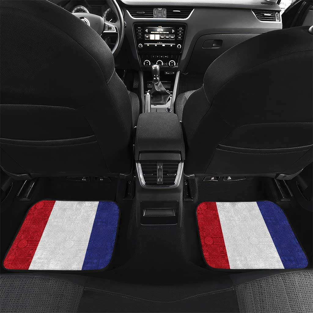 New Zealand Rugby Pacific Personalised Car Mats Maori Style Tribal Tapa Pattern