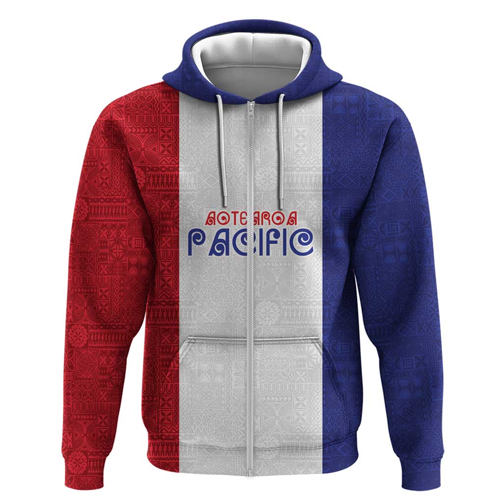 New Zealand Rugby Pacific Personalised Hoodie Maori Style Tribal Tapa Pattern