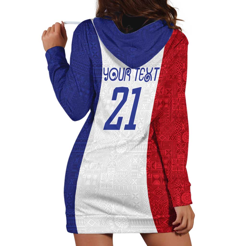 New Zealand Rugby Pacific Personalised Hoodie Dress Maori Style Tribal Tapa Pattern