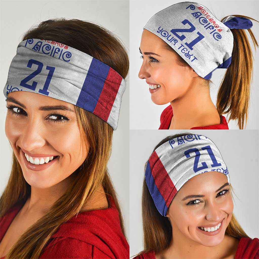New Zealand Rugby Pacific Personalised Neck Gaiter Maori Style Tribal Tapa Pattern LT9 - Polynesian Pride