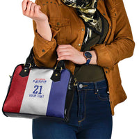 New Zealand Rugby Pacific Personalised Shoulder Handbag Maori Style Tribal Tapa Pattern