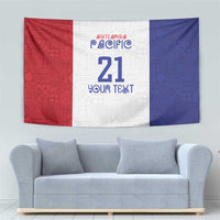 New Zealand Rugby Pacific Personalised Tapestry Maori Style Tribal Tapa Pattern LT9 - Polynesian Pride