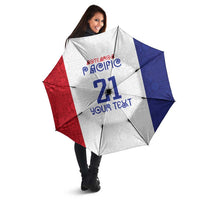 New Zealand Rugby Pacific Personalised Umbrella Maori Style Tribal Tapa Pattern LT9 - Polynesian Pride