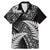 New Zealand Rugby Pacific Personalised Family Matching Mermaid Dress and Hawaiian Shirt All Black Maori Pasifika Fern Pattern