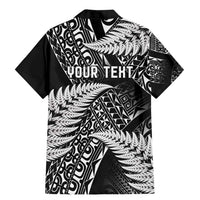 New Zealand Rugby Pacific Personalised Family Matching Mermaid Dress and Hawaiian Shirt All Black Maori Pasifika Fern Pattern LT9 - Polynesian Pride