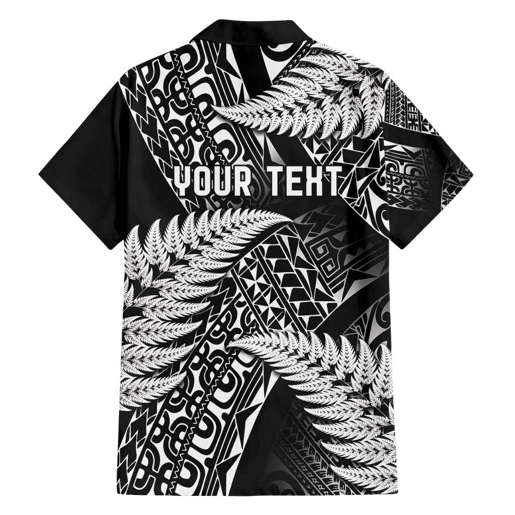 New Zealand Rugby Pacific Personalised Family Matching Off Shoulder Maxi Dress and Hawaiian Shirt All Black Maori Pasifika Fern Pattern LT9 - Polynesian Pride