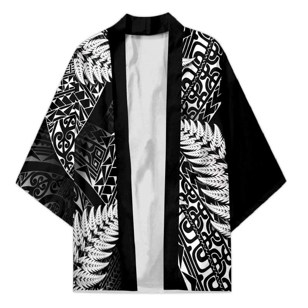New Zealand Rugby Pacific Personalised Kimono All Black Maori Pasifika Fern Pattern - Polynesian Pride