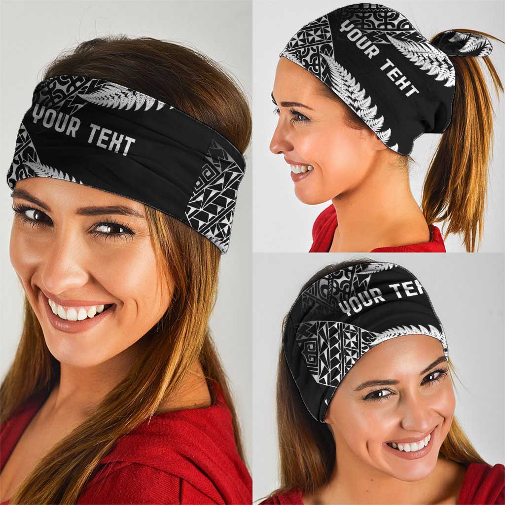 New Zealand Rugby Pacific Personalised Neck Gaiter All Black Maori Pasifika Fern Pattern - Polynesian Pride
