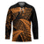 New Zealand Rugby Pacific Personalised Hockey Jersey All Gold Maori Pasifika Fern Pattern - Polynesian Pride