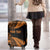 New Zealand Rugby Pacific Personalised Luggage Cover All Gold Maori Pasifika Fern Pattern