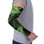 New Zealand Rugby Pacific Personalised Arm Sleeves All Lime Maori Pasifika Fern Pattern - Polynesian Pride