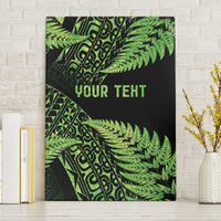 New Zealand Rugby Pacific Personalised Canvas Wall Art All Lime Maori Pasifika Fern Pattern LT9 Without Frame Lime - Polynesian Pride