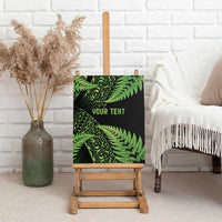 New Zealand Rugby Pacific Personalised Canvas Wall Art All Lime Maori Pasifika Fern Pattern LT9 - Polynesian Pride