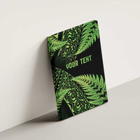 New Zealand Rugby Pacific Personalised Canvas Wall Art All Lime Maori Pasifika Fern Pattern LT9 - Polynesian Pride