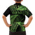 New Zealand Rugby Pacific Personalised Family Matching Long Sleeve Bodycon Dress and Hawaiian Shirt All Lime Maori Pasifika Fern Pattern
