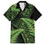 New Zealand Rugby Pacific Personalised Family Matching Long Sleeve Bodycon Dress and Hawaiian Shirt All Lime Maori Pasifika Fern Pattern