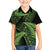 New Zealand Rugby Pacific Personalised Family Matching Long Sleeve Bodycon Dress and Hawaiian Shirt All Lime Maori Pasifika Fern Pattern