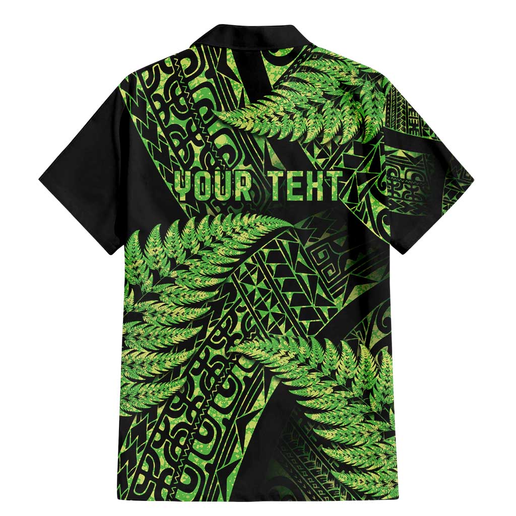 New Zealand Rugby Pacific Personalised Family Matching Mermaid Dress and Hawaiian Shirt All Lime Maori Pasifika Fern Pattern LT9 - Polynesian Pride