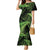 New Zealand Rugby Pacific Personalised Family Matching Mermaid Dress and Hawaiian Shirt All Lime Maori Pasifika Fern Pattern