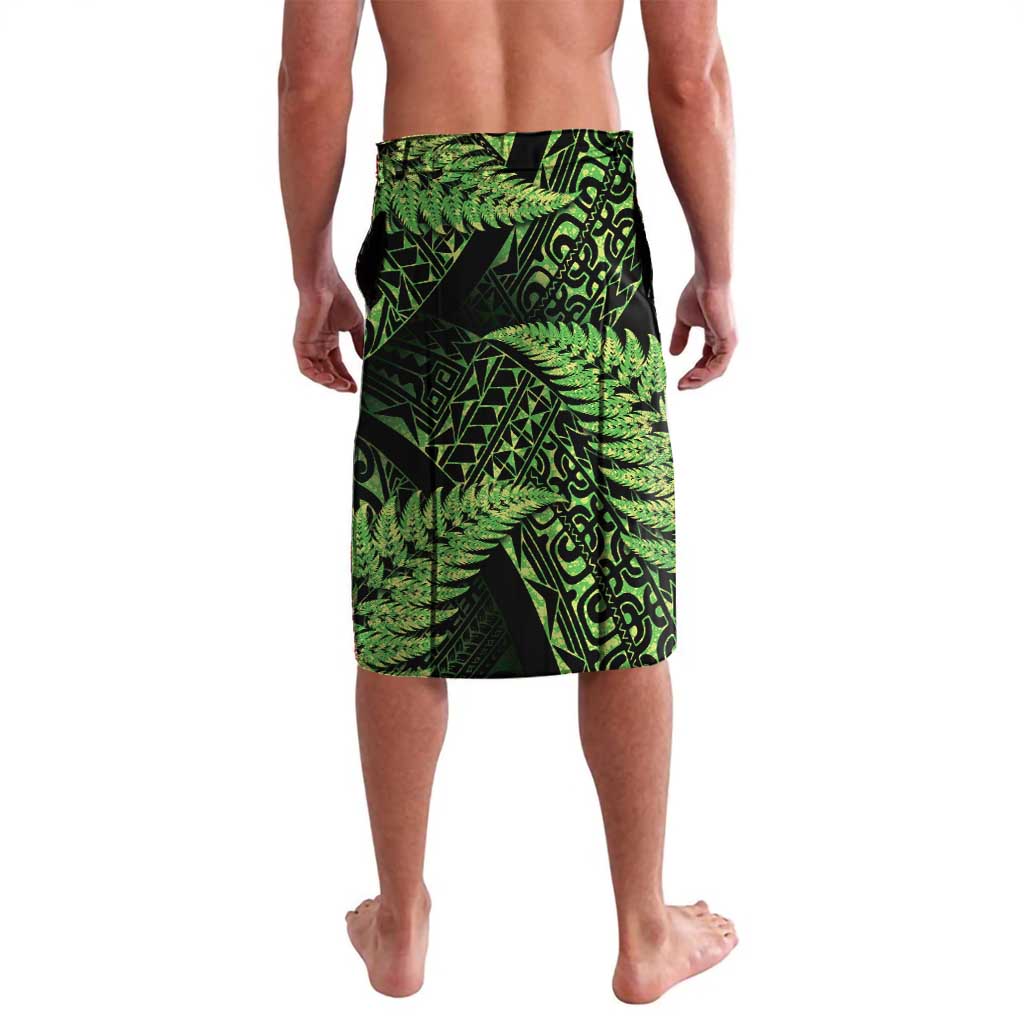 New Zealand Rugby Pacific Personalised Lavalava All Lime Maori Pasifika Fern Pattern LT9 - Polynesian Pride
