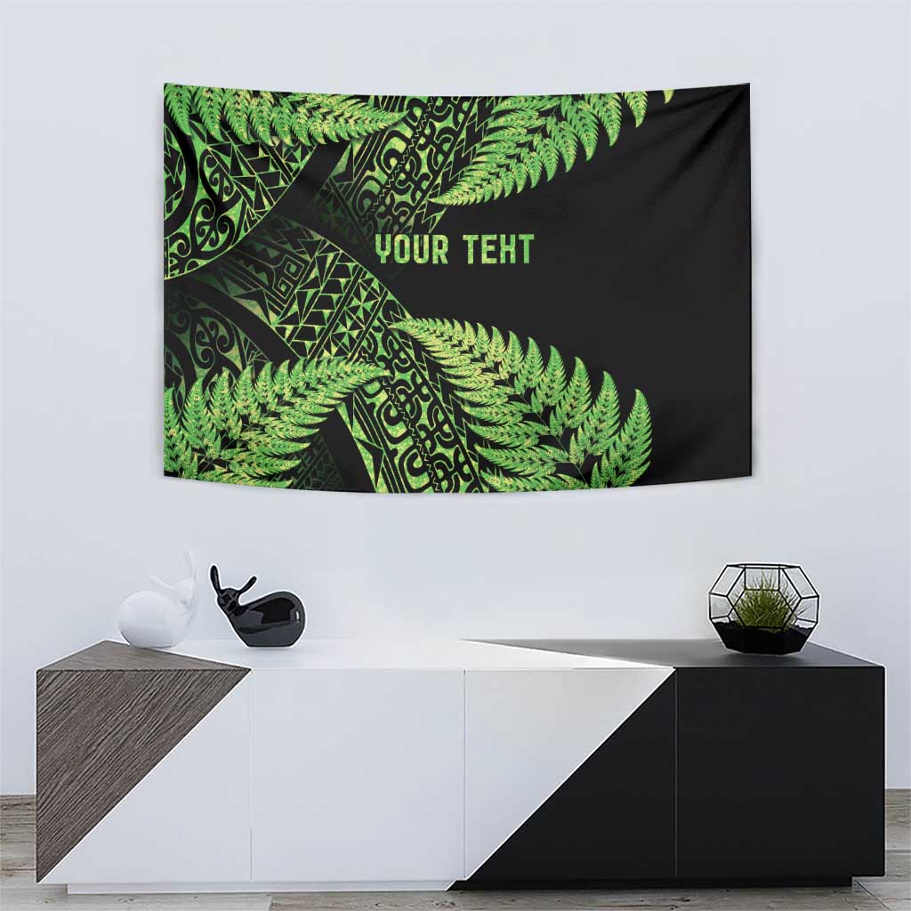 New Zealand Rugby Pacific Personalised Tapestry All Lime Maori Pasifika Fern Pattern LT9 - Polynesian Pride