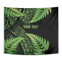 New Zealand Rugby Pacific Personalised Tapestry All Lime Maori Pasifika Fern Pattern LT9 - Polynesian Pride