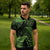New Zealand Rugby Pacific Personalised Zipper Polo Shirt All Lime Maori Pasifika Fern Pattern - Polynesian Pride