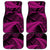 New Zealand Rugby Pacific Personalised Car Mats All Pink Maori Pasifika Fern Pattern