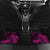 New Zealand Rugby Pacific Personalised Car Mats All Pink Maori Pasifika Fern Pattern