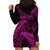 New Zealand Rugby Pacific Personalised Hoodie Dress All Pink Maori Pasifika Fern Pattern