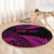 New Zealand Rugby Pacific Personalised Round Carpet All Pink Maori Pasifika Fern Pattern