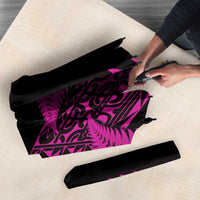 New Zealand Rugby Pacific Personalised Umbrella All Pink Maori Pasifika Fern Pattern - Polynesian Pride