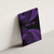 New Zealand Rugby Pacific Personalised Canvas Wall Art All Purple Maori Pasifika Fern Pattern