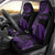 New Zealand Rugby Pacific Personalised Car Seat Cover All Purple Maori Pasifika Fern Pattern