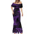 New Zealand Rugby Pacific Personalised Mermaid Dress All Purple Maori Pasifika Fern Pattern