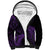 New Zealand Rugby Pacific Personalised Sherpa Hoodie All Purple Maori Pasifika Fern Pattern
