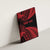 New Zealand Rugby Pacific Personalised Canvas Wall Art All Red Maori Pasifika Fern Pattern