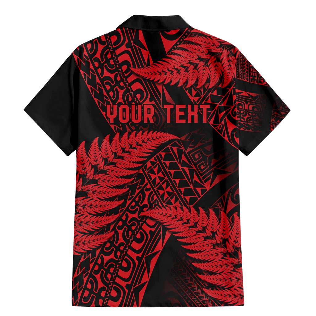 New Zealand Rugby Pacific Personalised Family Matching Mermaid Dress and Hawaiian Shirt All Red Maori Pasifika Fern Pattern LT9 - Polynesian Pride