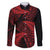 New Zealand Rugby Pacific Personalised Family Matching Short Sleeve Bodycon Dress and Hawaiian Shirt All Red Maori Pasifika Fern Pattern