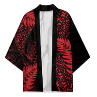 New Zealand Rugby Pacific Personalised Kimono All Red Maori Pasifika Fern Pattern - Polynesian Pride