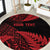 New Zealand Rugby Pacific Personalised Round Carpet All Red Maori Pasifika Fern Pattern
