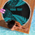 New Zealand Rugby Pacific Personalised Beach Blanket All Turquoise Maori Pasifika Fern Pattern