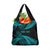 New Zealand Rugby Pacific Personalised Grocery Bag All Turquoise Maori Pasifika Fern Pattern